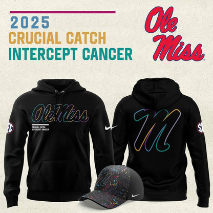 Ole Miss football 2025 Crucial Catch Hoodie