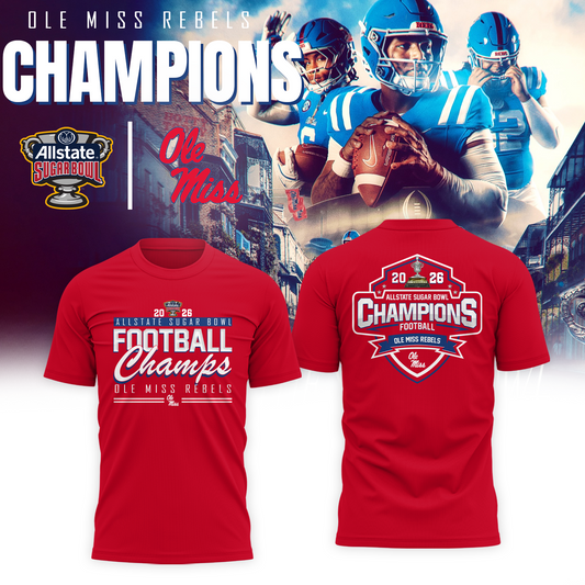Ole Miss 2026 ALLSTATE SUGAR BOWL Champion T-Shirt