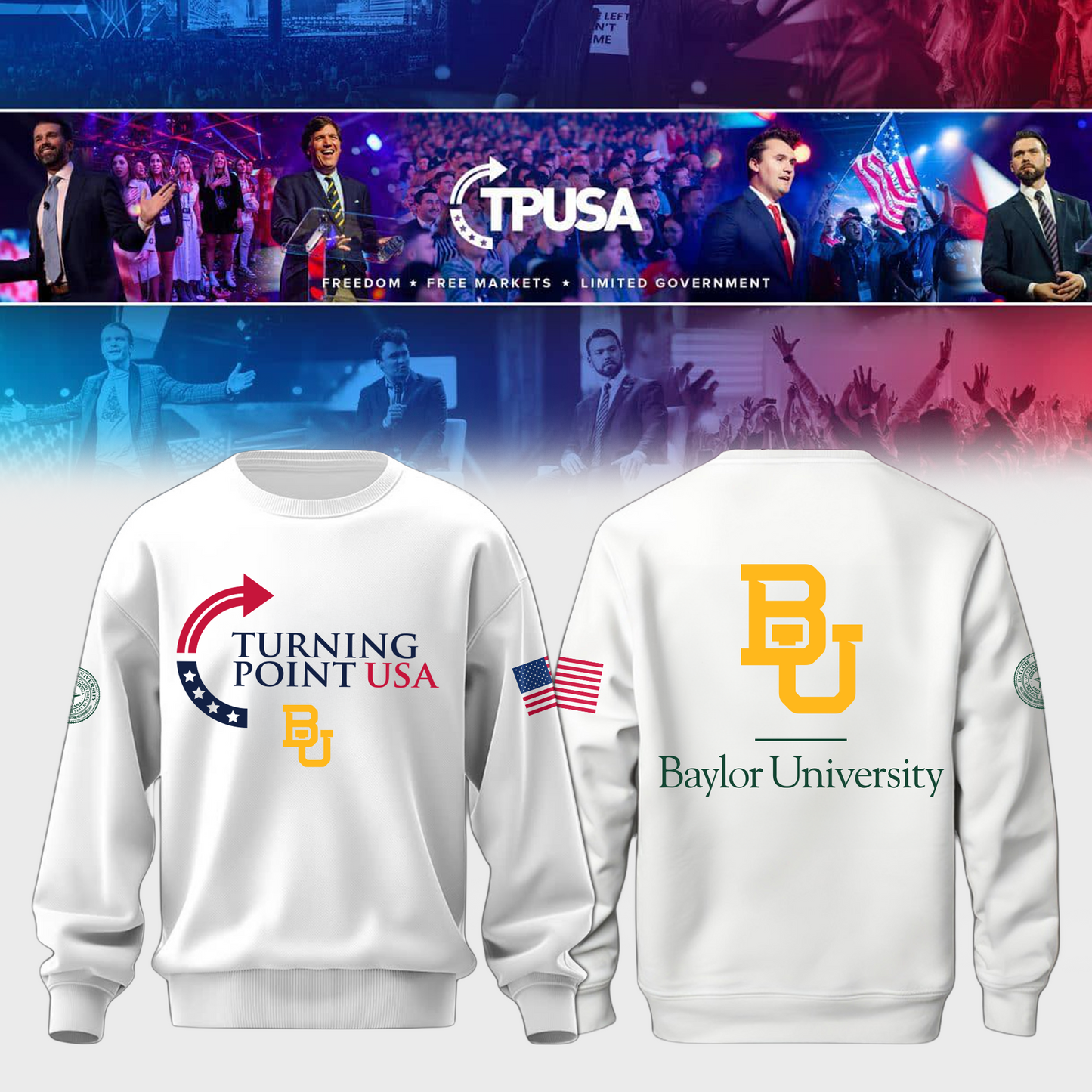 Baylor University Freedom Sweater