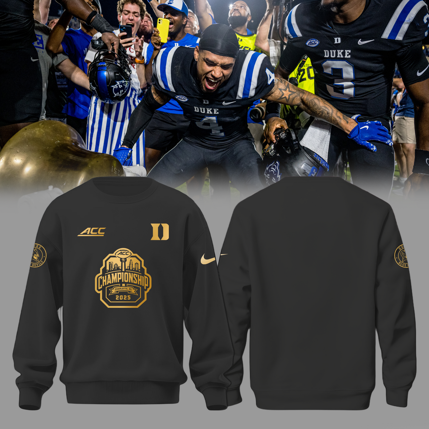 Duke Blue Devils Limited 2025 ACC Champion Edition Sweater v3