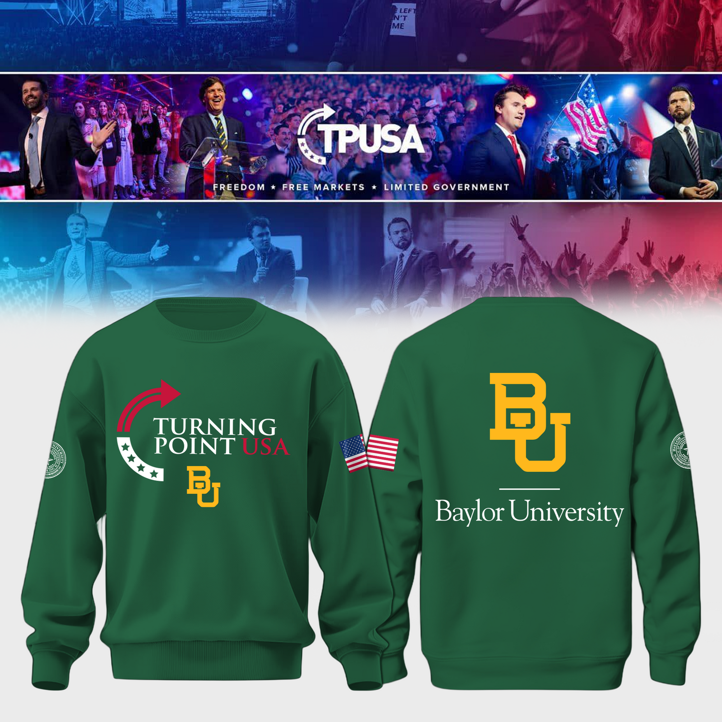 Baylor University Freedom Sweater