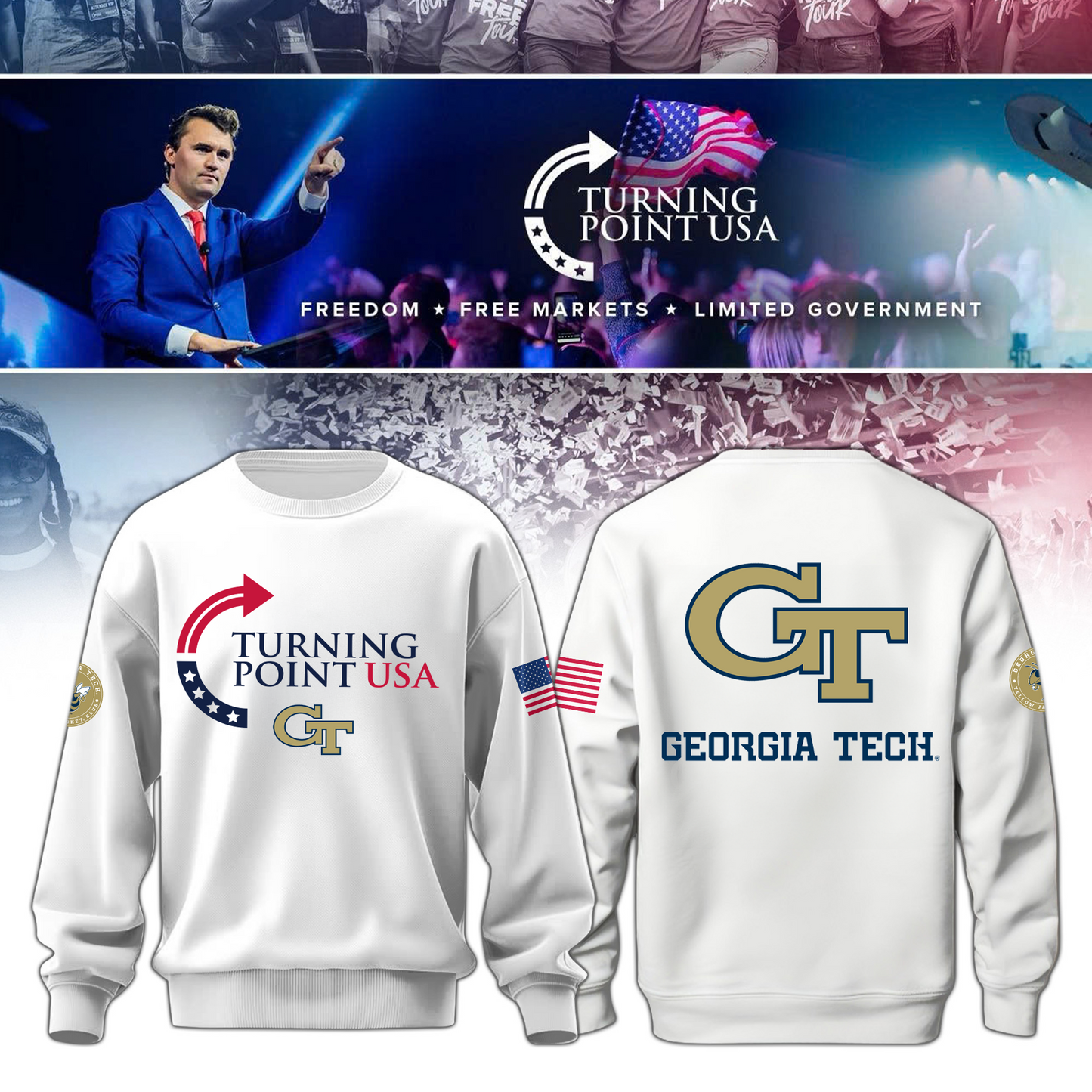 Georgia Tech Freedom Sweater