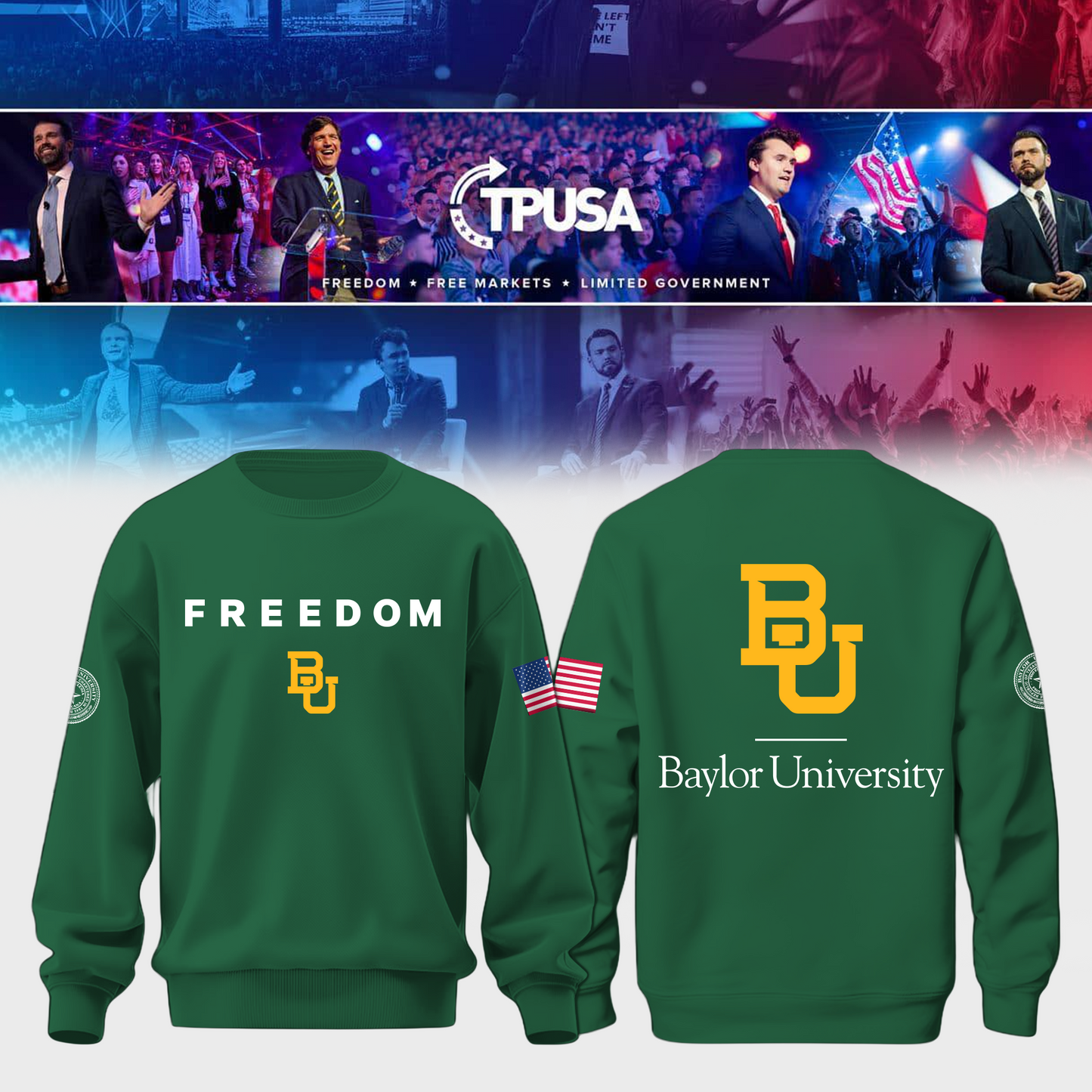 Baylor University Freedom Sweater