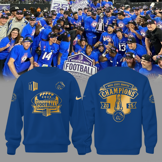 2025 Champion Mountain West Football Championship - Boise State Broncos Sweater v3