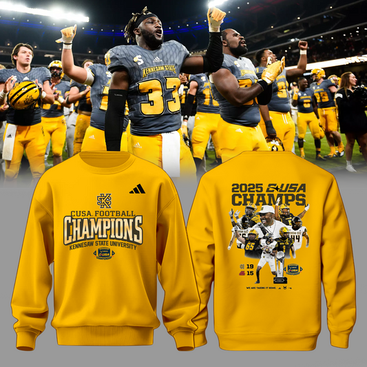 2025 CUSA Championship Champion - Kennesaw State Football Owls Sweater v1