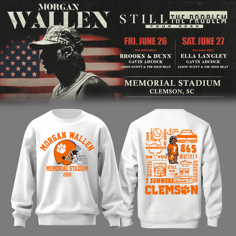 Morgan Wallen: The Clemson Takeover Sweatshirt Limited Tour Drop