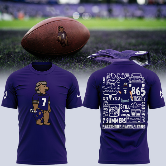 Limited Edition Baltimore Ravens x Morgan Wallen Tshirt