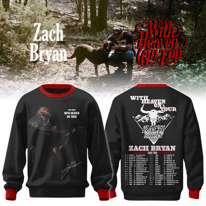 The With Heaven On Tour Zach Bryan Limited Edition Sweater