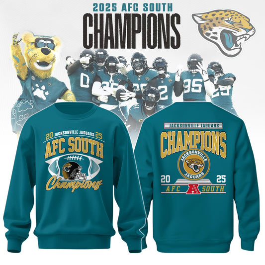.           Jacksonville Jaguars 2025 AFC South Champions Sweatshirt