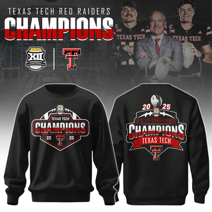 Texas Tech Red Raiders x Big 12 Champions 2025 Sweater Limited Edition