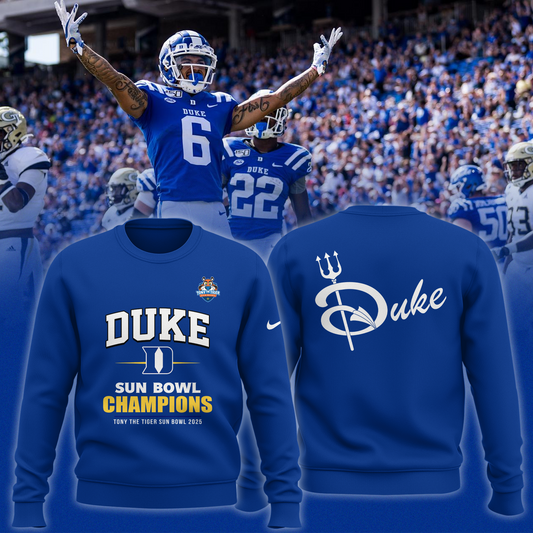Duke Football - 92ND TONY THE TIGER SUN BOWL Champion Sweater