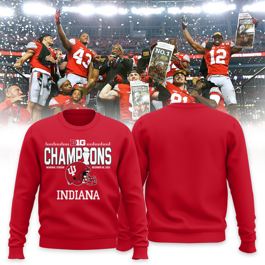 Indiana Hoosiers - Limited 2025 Big Ten Champion Sweater v2