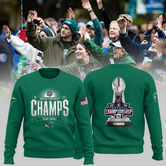2025 American Football Championship - Tulane Green Wave Sweater v3