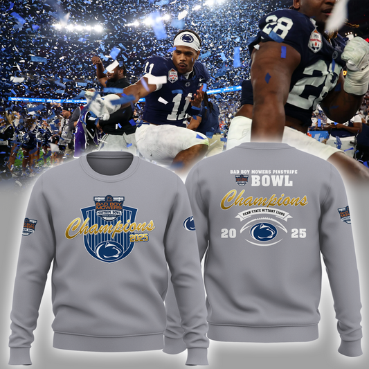 Penn State – BAD BOY MOWERS PINSTRIPE BOWL Champions Sweatshirt