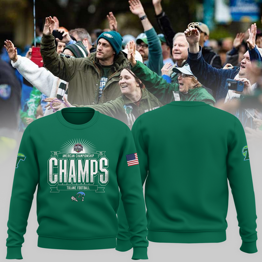 2025 American Football Championship - Tulane Green Wave Sweater v2