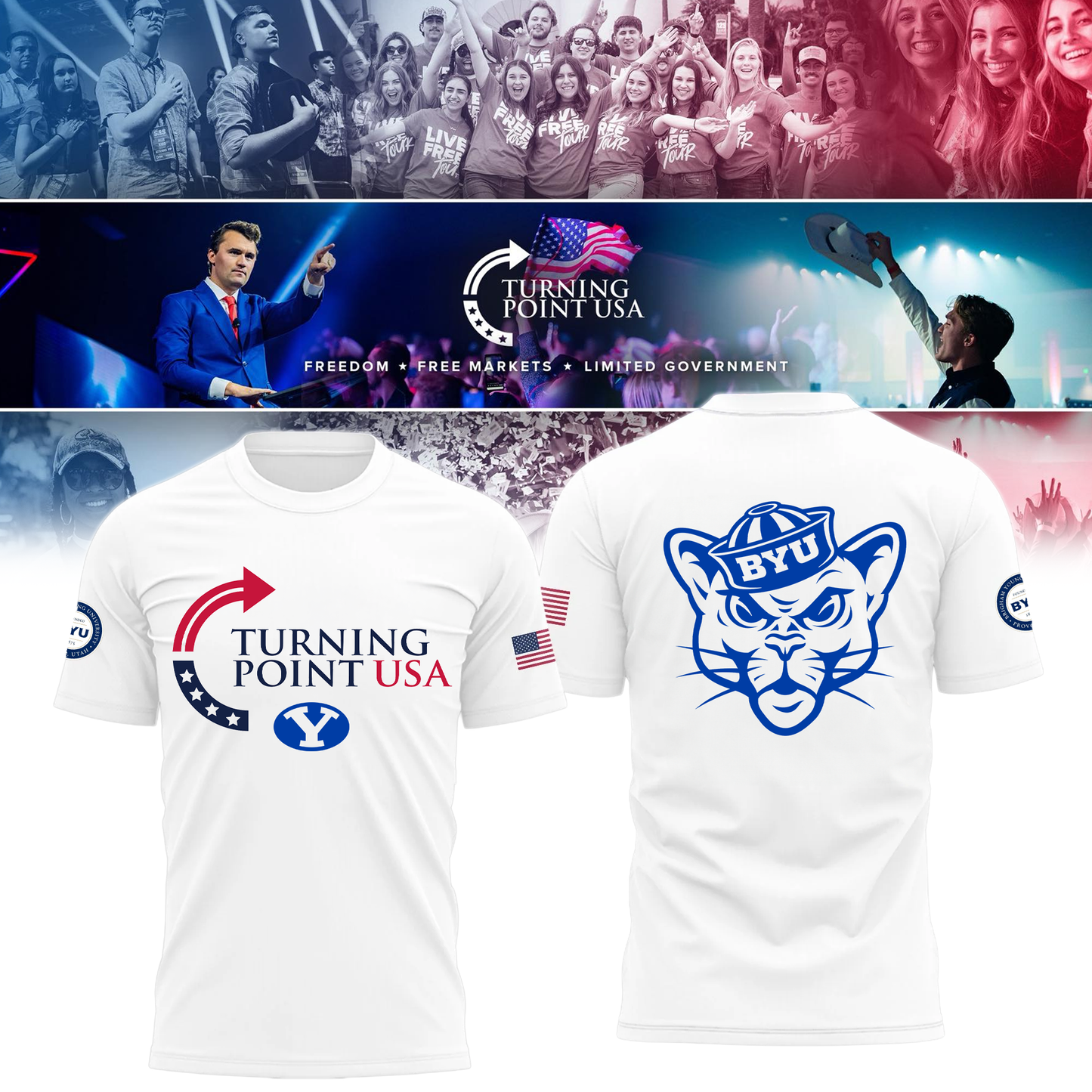 Limited Edition BYU Freedom T-Shirt