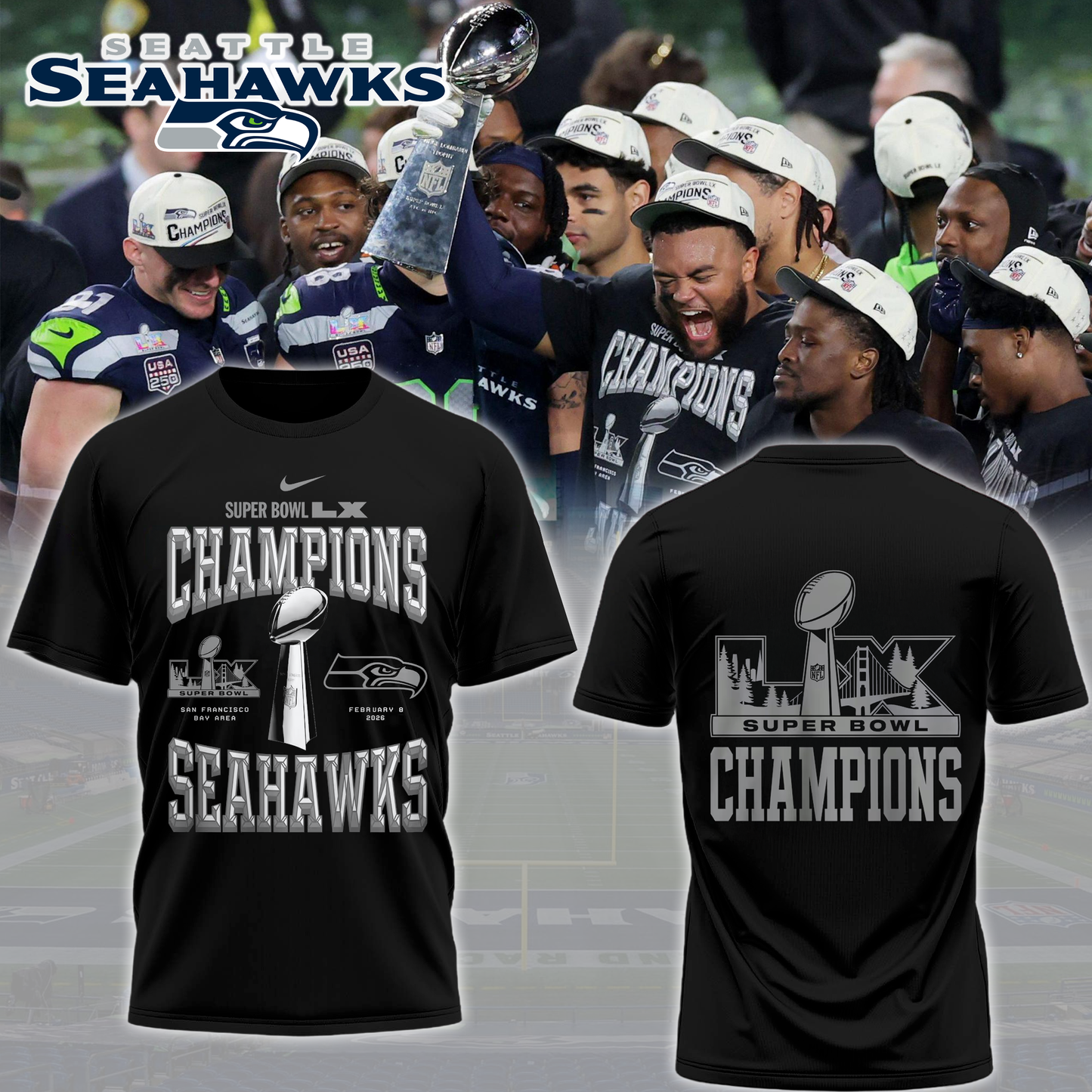 Seattle Seahawks: "Made us all proud" - Limited Edition Tshirt
