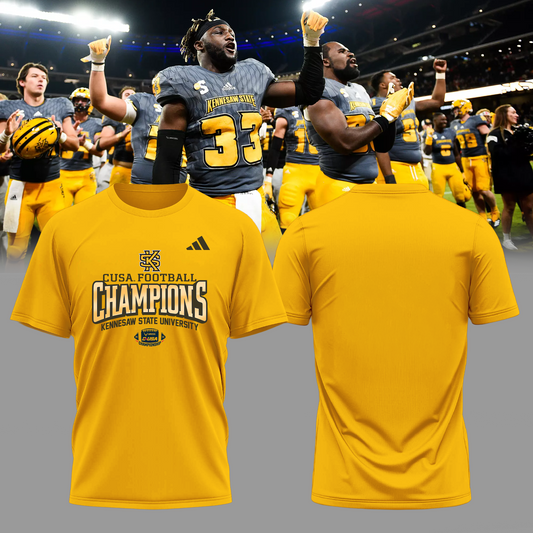 2025 CUSA Championship Champion - Kennesaw State Football Owls T-Shirt v2