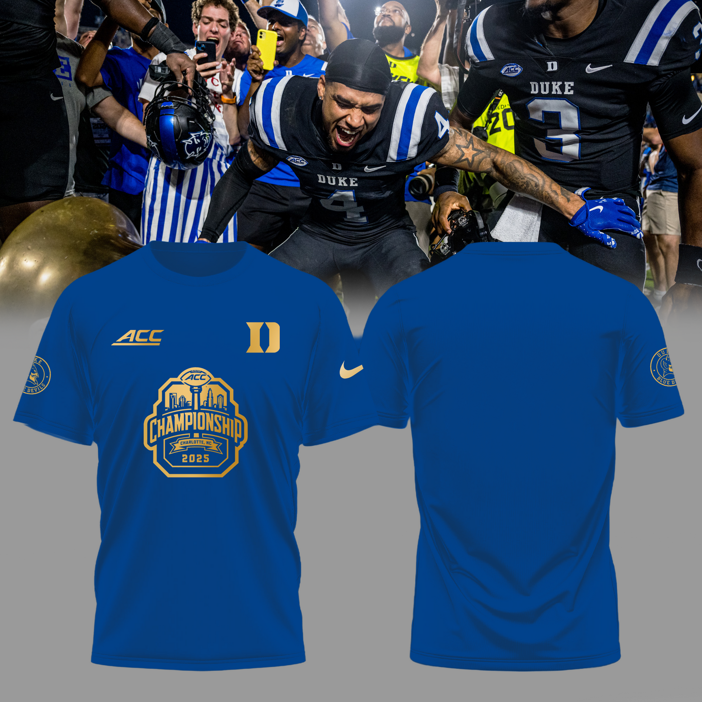 Duke Blue Devils Limited 2025 ACC Champion Edition T-Shirt v2