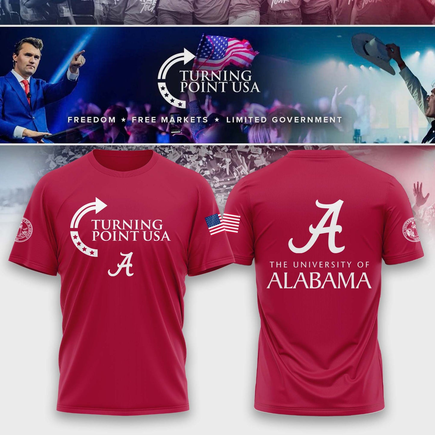 .    Alabama  Campus Freedom Tshirt