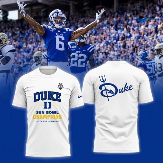 Duke Football - 92ND TONY THE TIGER SUN BOWL Champion T-Shirt