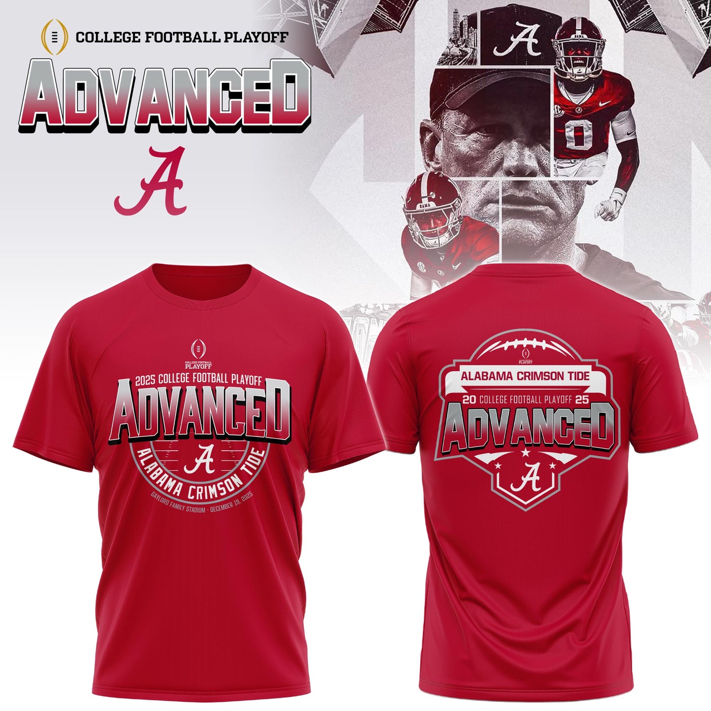Alabama Crimson Tide 2025 College Football Playoff | Limited Edition T-Shirt