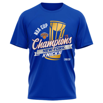 New York Knicks 2025 NBA Cup Champions T-Shirt Limited Edition