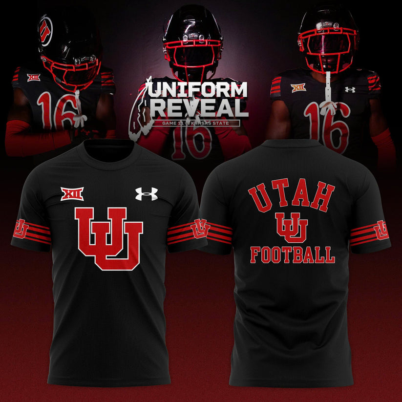 Utah Utes Black Throwbacks T-shirt – Black