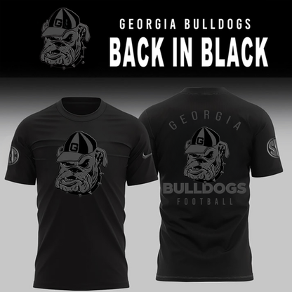 "Classic Bulldogs Head" - Georgia Bulldogs 2026 Back In Black T-Shirt