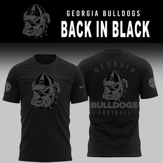 "Classic Bulldogs Head" - Georgia Bulldogs 2026 Back In Black T-Shirt