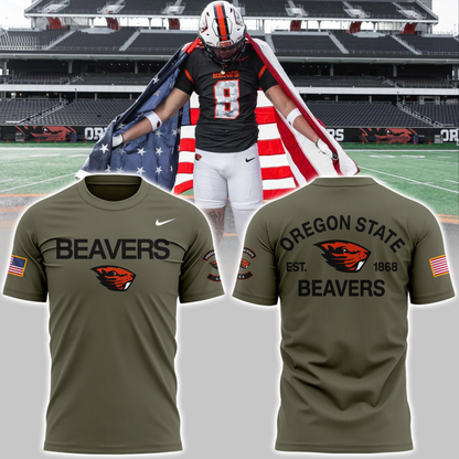 Limited Edition Oregon State Football Military Appreciation 2025 Shirt