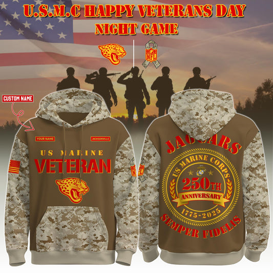 . JAX-U.S.M.C Veteran 250th Birthday Limited Editions Hoodie