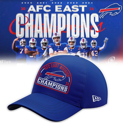 _   Buffalo Bills 2024 AFC East Champions Fleece Hoodie | Cap | Jogger