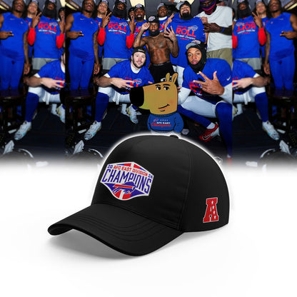Buffalo Bills 2024 AFC East Division Champions Locker Room Trophy Collection Hoodie V3