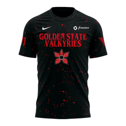 Golden State Valkyries Stranger Things Rebel Swingman Limited Edition Black Tshirt