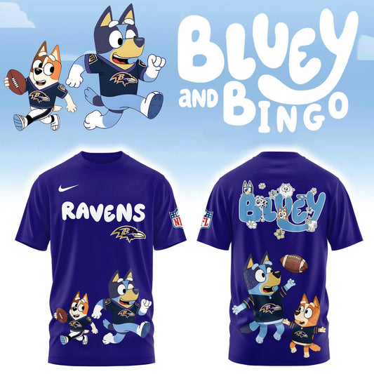 Baltimore Ravens Bluey&Bingo Combo Tshirt | Jogger | Cap