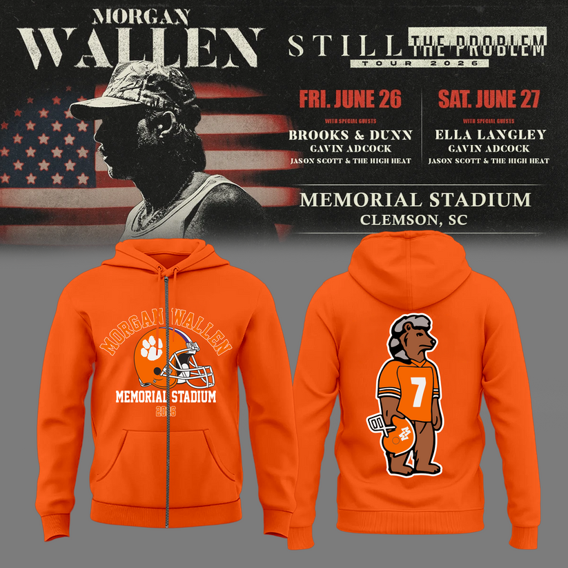 Morgan Wallen: The Clemson Takeover Zip Hoodie Limited Tour Drop