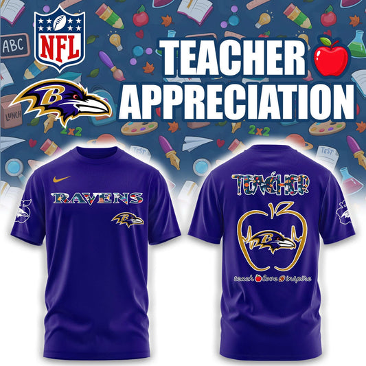 Baltimore Ravens TEACHER NIGHT Combo Tshirt | Jogger | Cap