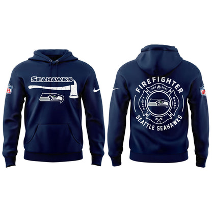 Seattle Seahawks Firefighter Appreciation Day Hoodie | Jogger | Cap Limited Edition