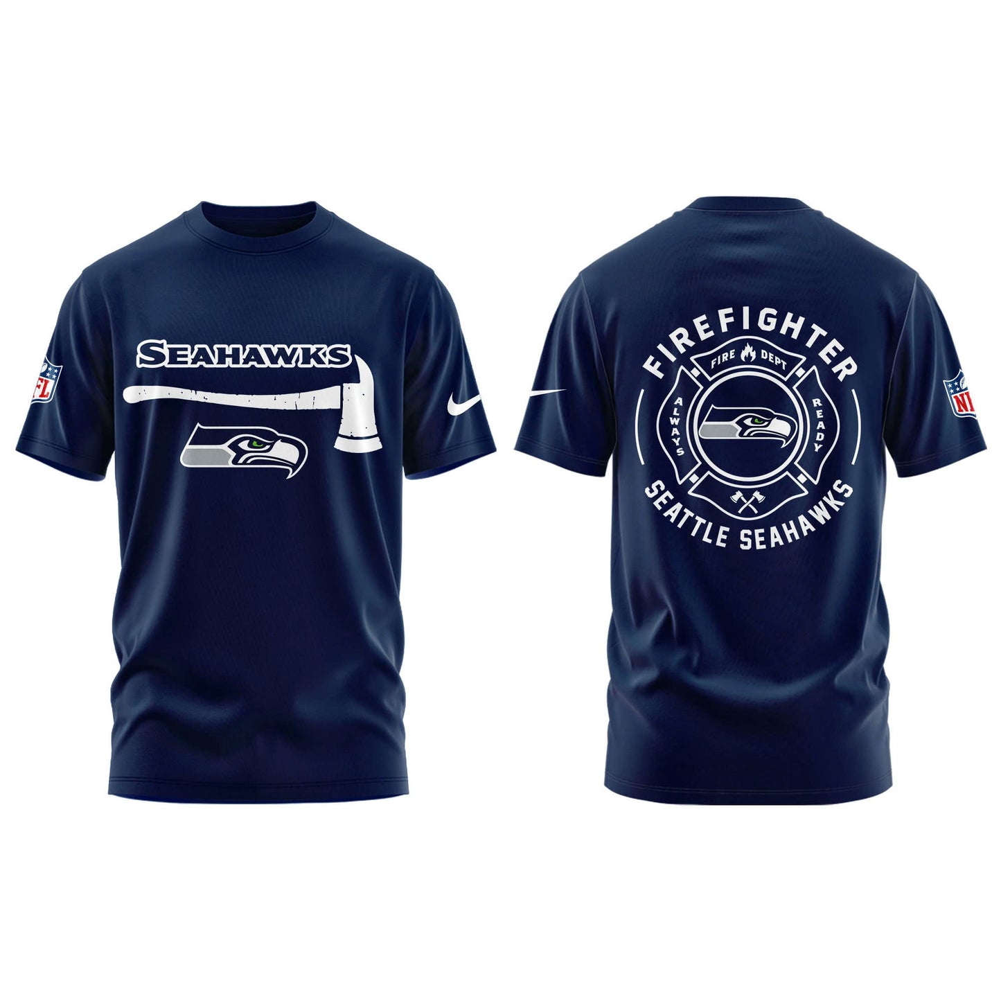 Seattle Seahawks Firefighter Appreciation Day Tshirt | Jogger | Cap Limited Edition