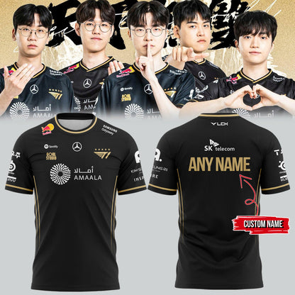 2025 Limited Edition T1 LoL World Champions Combo T-Shirt Custom Name