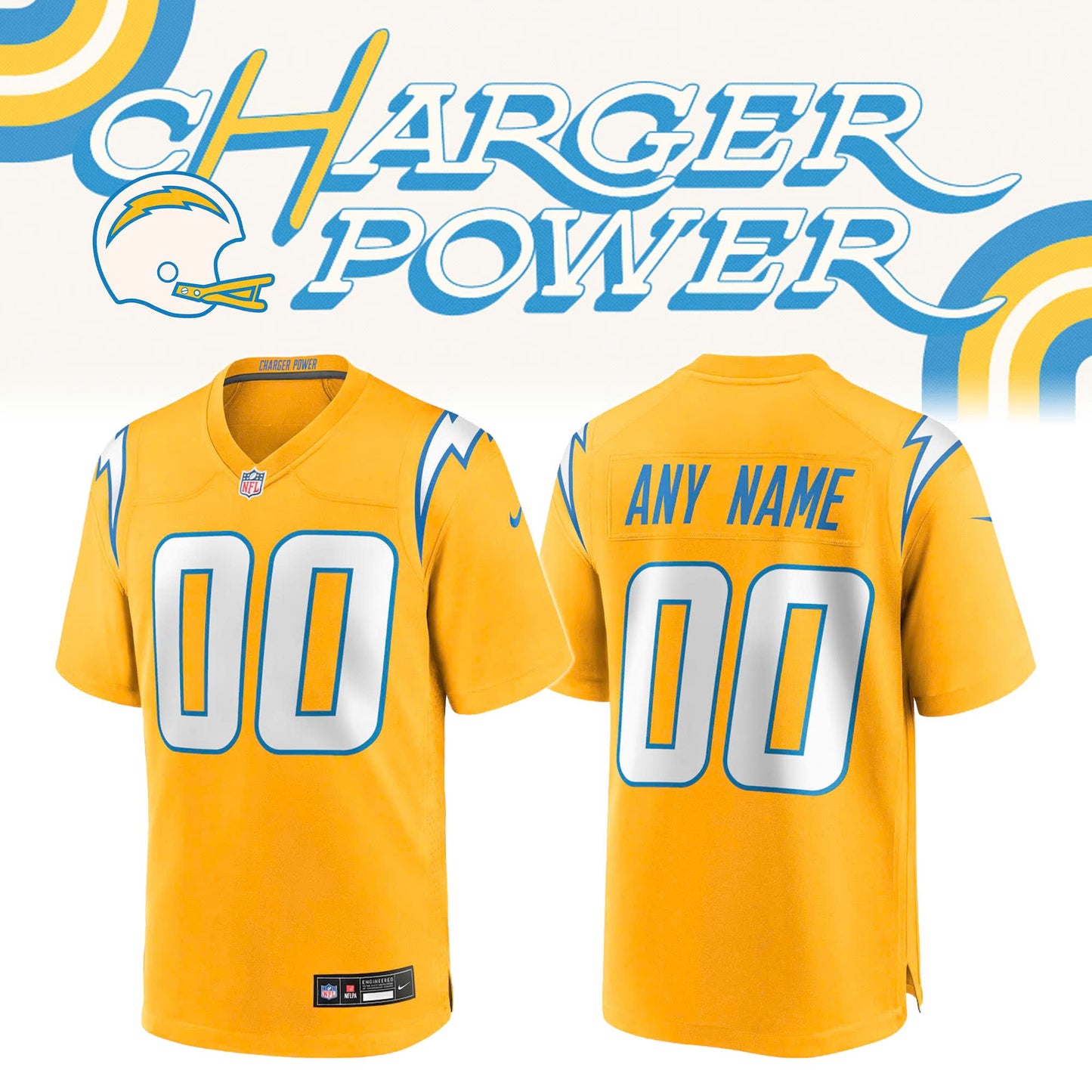 LA Chargers Power Jersey Limited Edition + Selling Out Fast