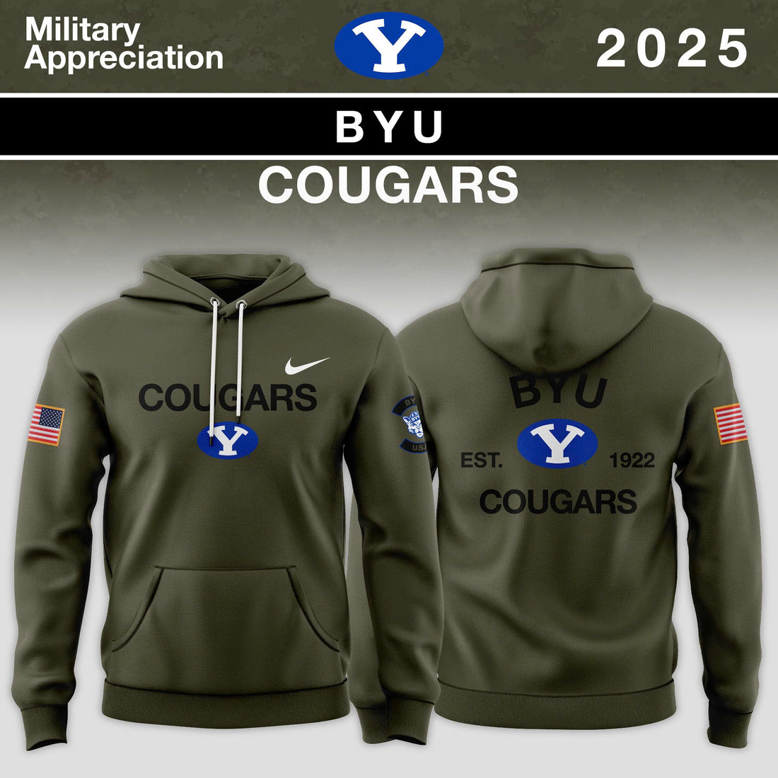 Big 12 Conference Teams 2025 Military Appreciation Limited Edition Hoodie