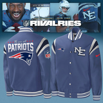 New England Patriots 2025 Rivalries Nor’Easter Storm Special Limited Edition Bomber Jacket