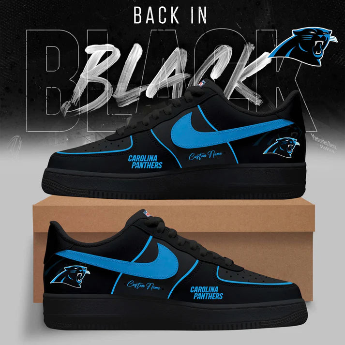 Carolina Panthers Back in Black Limited Edition AF1 Sneakers