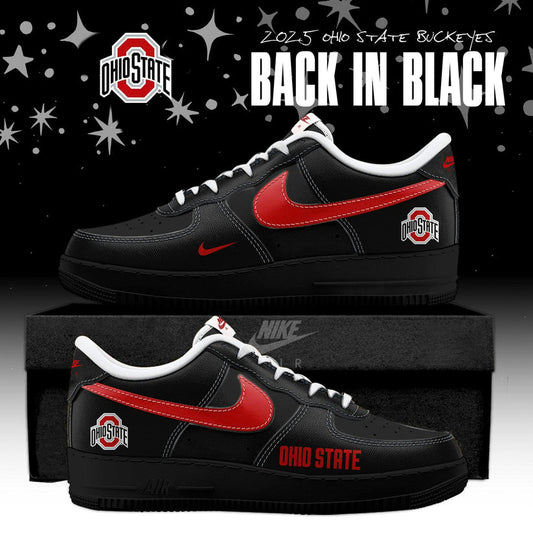"FREE SHIPPING" - Ohio State Buckeyes Back In Black 2025 AF1 Special Edition