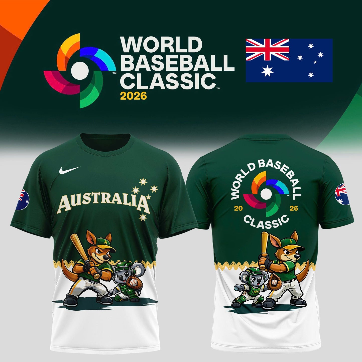 _ Australia Baseball – World Baseball Classic 2026 Edition Tee