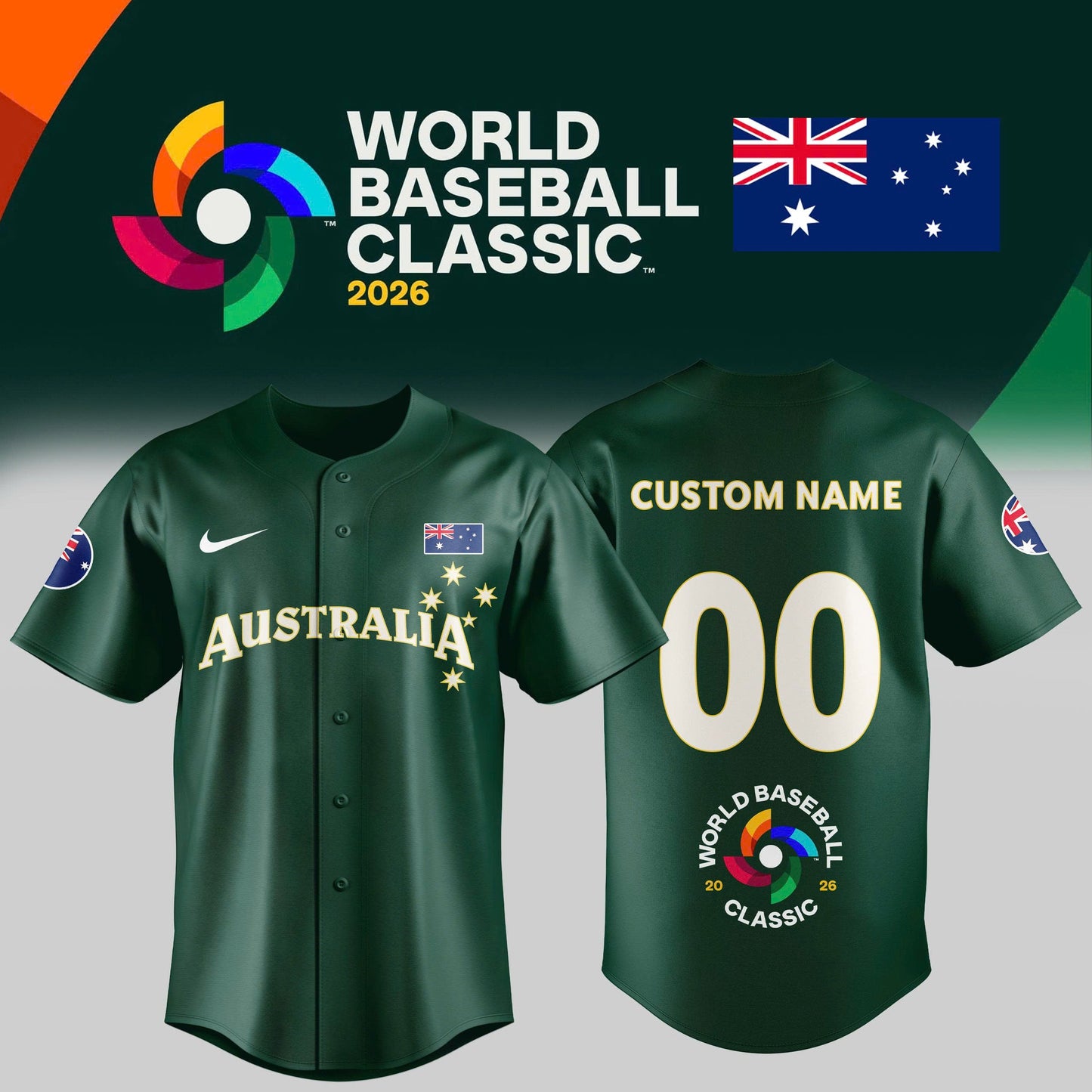 Australia Baseball 2026 World Baseball Classic Jersey