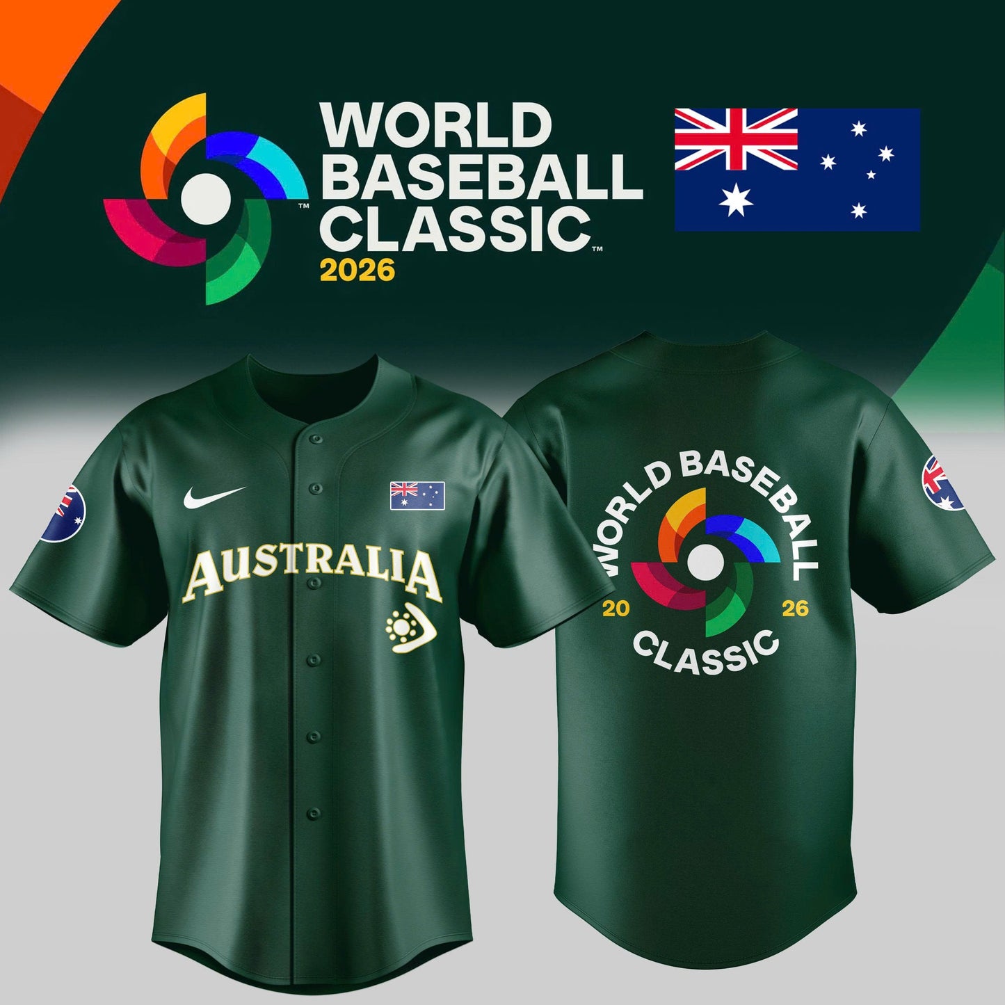 Australia Baseball 2026 World Baseball Classic Jersey