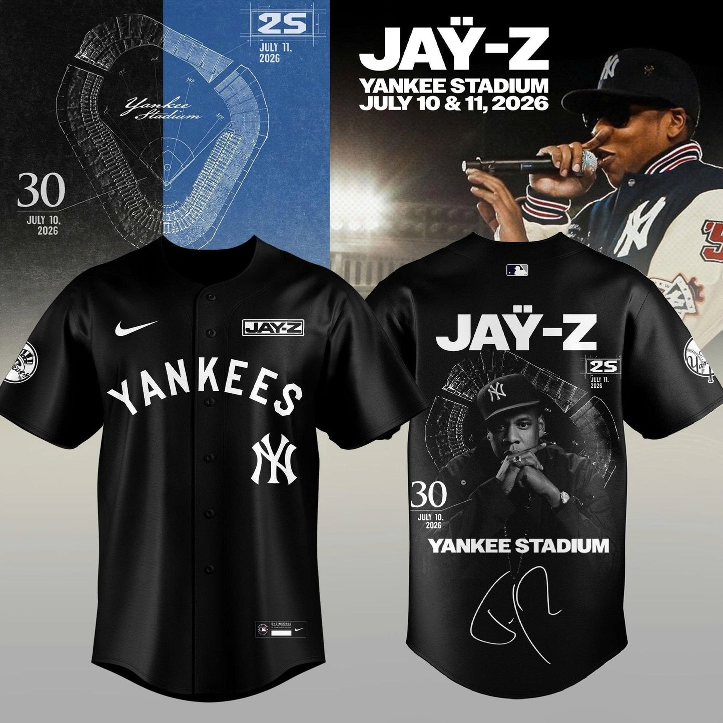 New York Yankees x Jay-Z Hometown Show 2026 Limited Edition Jersey